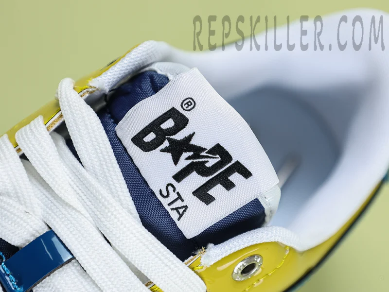 A BATHING APE BapeSta Nostalgic Blue Yellow - Image 9