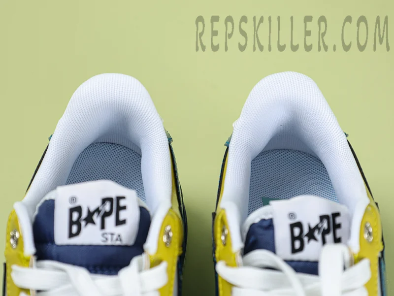 A BATHING APE BapeSta Nostalgic Blue Yellow - Image 12