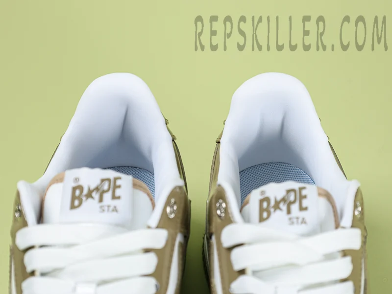 A BATHING APE BapeSta Patent Sneakers Brown - Image 12