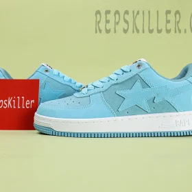 A BATHING APE BapeSta Low Suede Blue