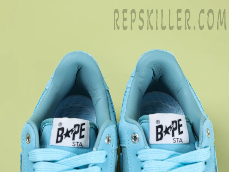 A BATHING APE BapeSta Low Suede Blue - Image 11