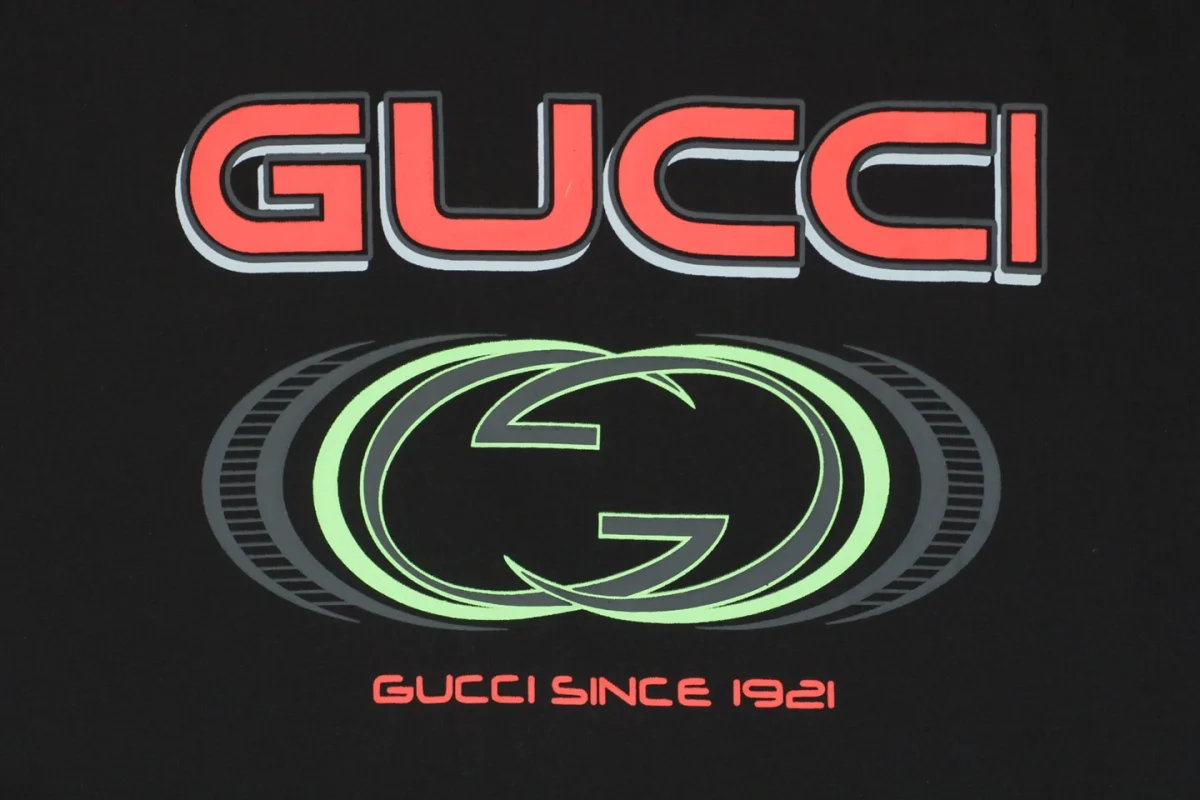 G Multi-Element G Letter Print T-Shirt Black