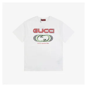 Multi-Element G Letter Print Short-Sleeve T-Shirt White