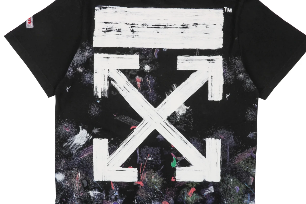 OFF-WHITE 'Starry Fireworks' Paint-Splatter Arrows Print T-Shirt