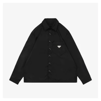 PD Re-Nylon Pocket Triangle Logo Nylon Shirt Jacket