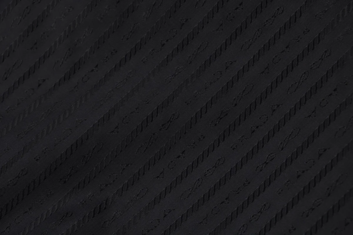 PD Triangle Logo Jacquard Cotton Puffer Jacket