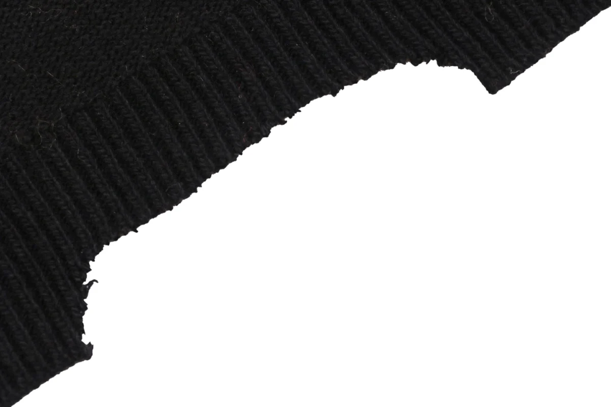 Saint Michael Four-Eyed Smiley Hand-Embroidered Crewneck Sweater