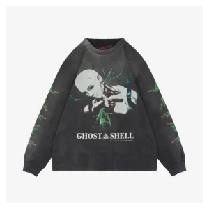 Saint Michael “Motoko Bathtub” Graphic Print Long-Sleeve Shirt