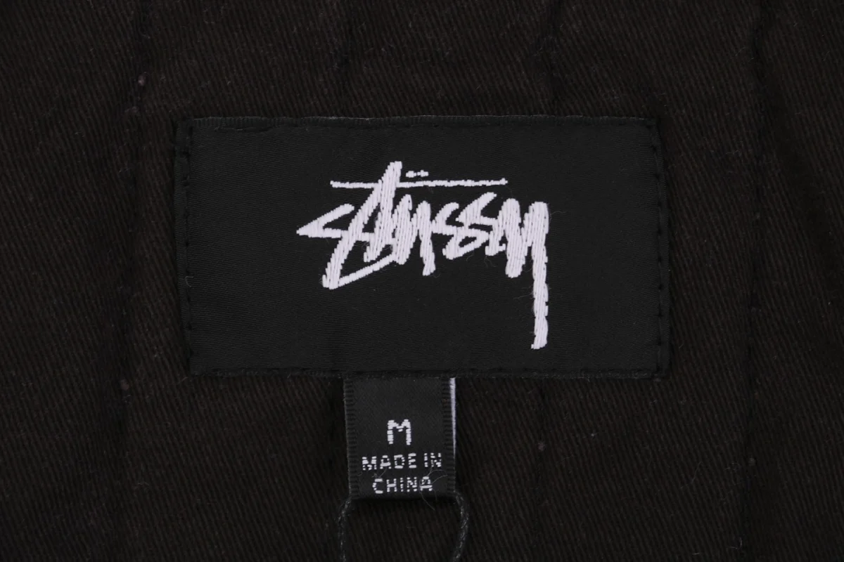 Stussy Blurred Graffiti Letter Print Jacket Blue