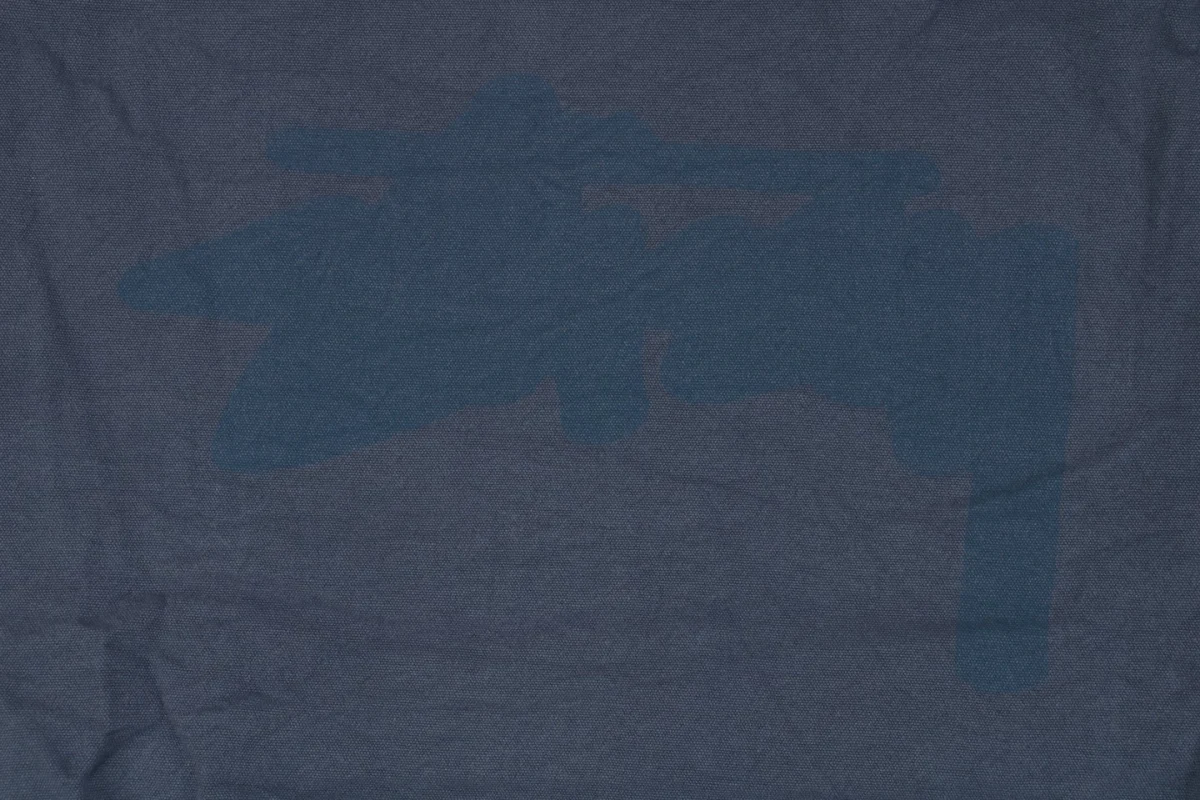 Stussy Blurred Graffiti Letter Print Jacket Blue