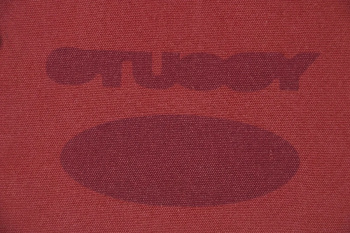 Stussy Blurred Graffiti Letter Print Jacket Red