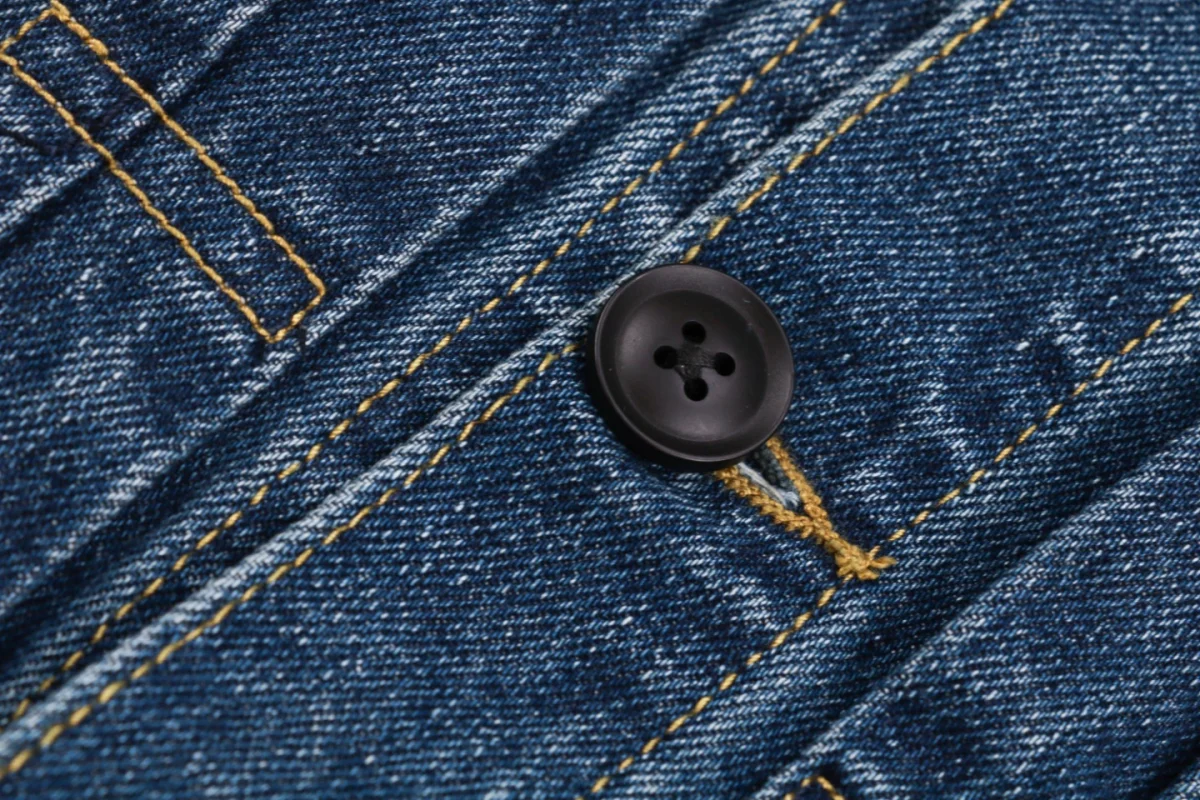 Y-3 Indigo Zip-Up Denim Jacket by Yohji Yamamoto