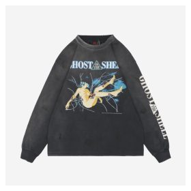 Saint Michael “Sleeping Motoko” Print Long-Sleeve Shirt