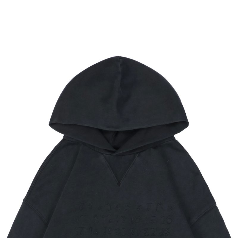 Maison Margiela Stitched Number Washed Hoodie - Image 3