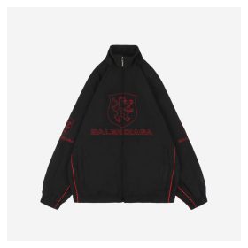 Balenciaga Manchester United Crest Embroidered Stand Collar Jacket