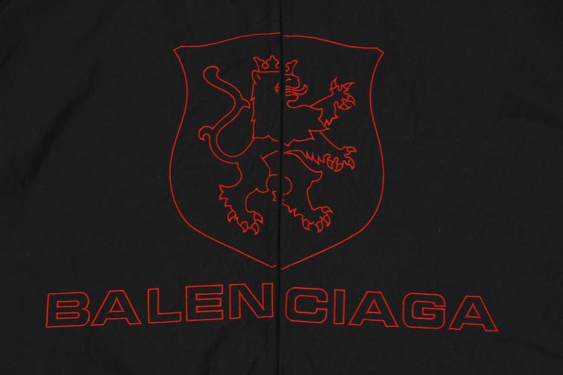 Balenciaga Manchester United Crest Embroidered Stand Collar Jacket - Image 9