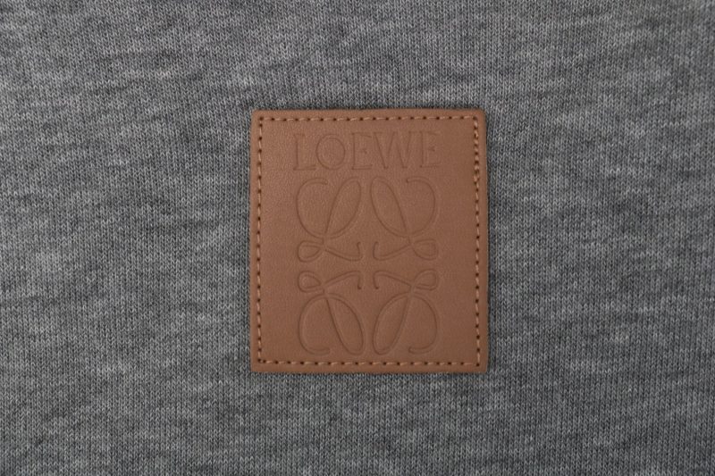 Loewe Back Floral Logo Leather Patch Polo Sweatshirt - Image 5