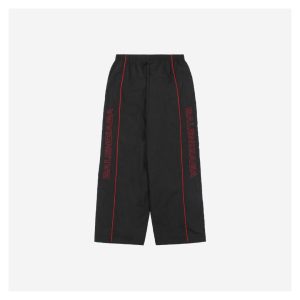 Balenciaga Paris Lettering Manchester United Red Stripe Pants