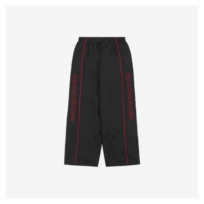 Balenciaga Paris Lettering Manchester United Red Stripe Pants