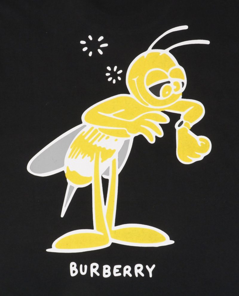 BBrry Cartoon Bee Flocked Print Short-Sleeve Shirt - Image 6