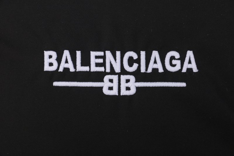 Balenciaga Horizontal Bar Double-B Letter Embroidery Cotton Jacket - Image 6