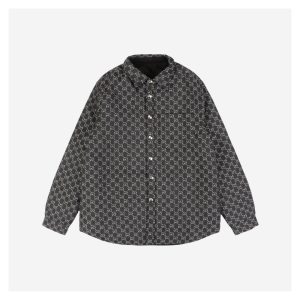 Gucci Black and White All-Over Reversible Jacket