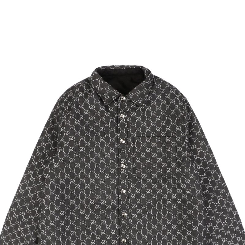 Gucci Black and White All-Over Reversible Jacket - Image 2