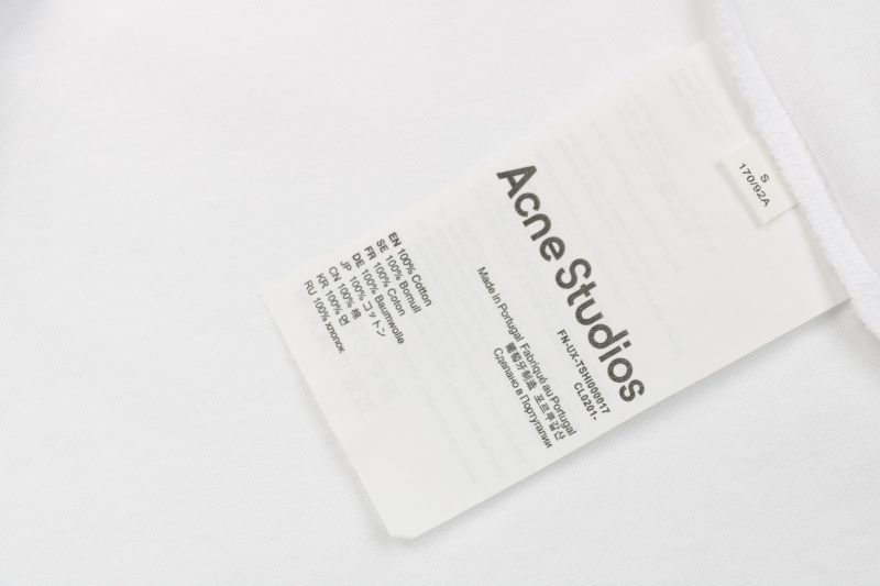 Acne Studios Back 1996 Silicone Letter Print Short-Sleeve Shirt White - Image 9