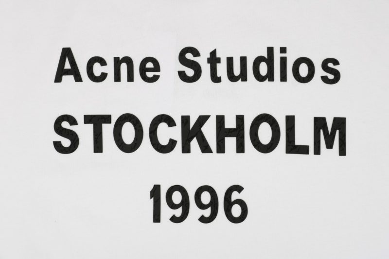 Acne Studios Back 1996 Silicone Letter Print Short-Sleeve Shirt White - Image 6