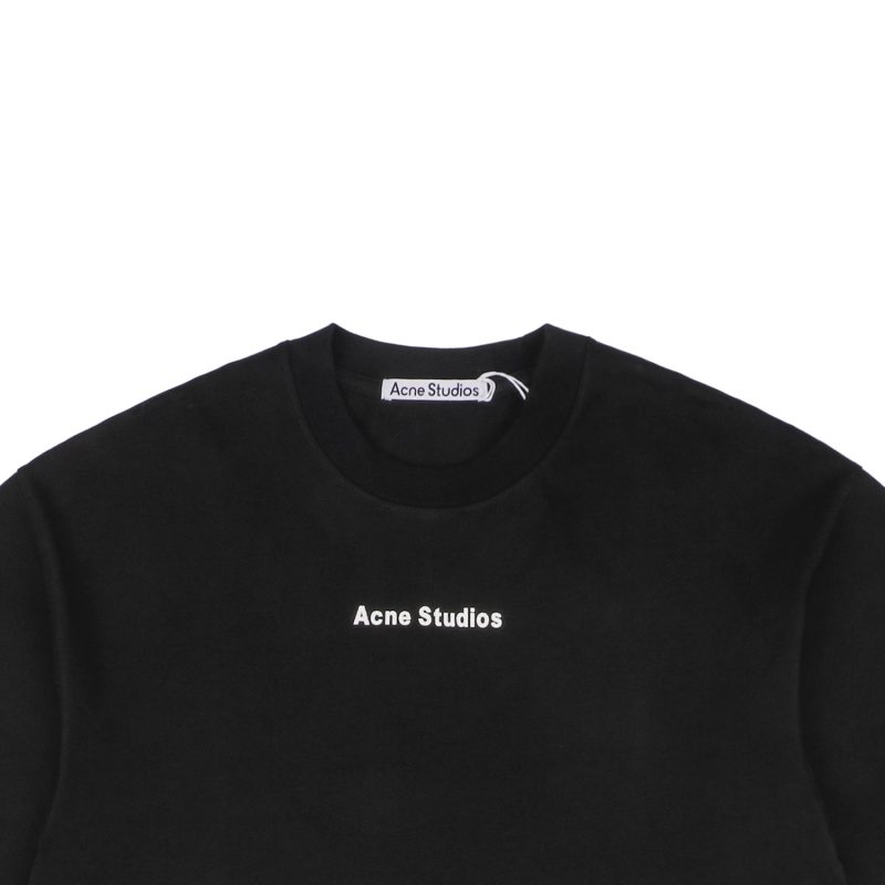 Acne Studios Back 1996 Silicone Letter Print Short-Sleeve Shirt Black - Image 4