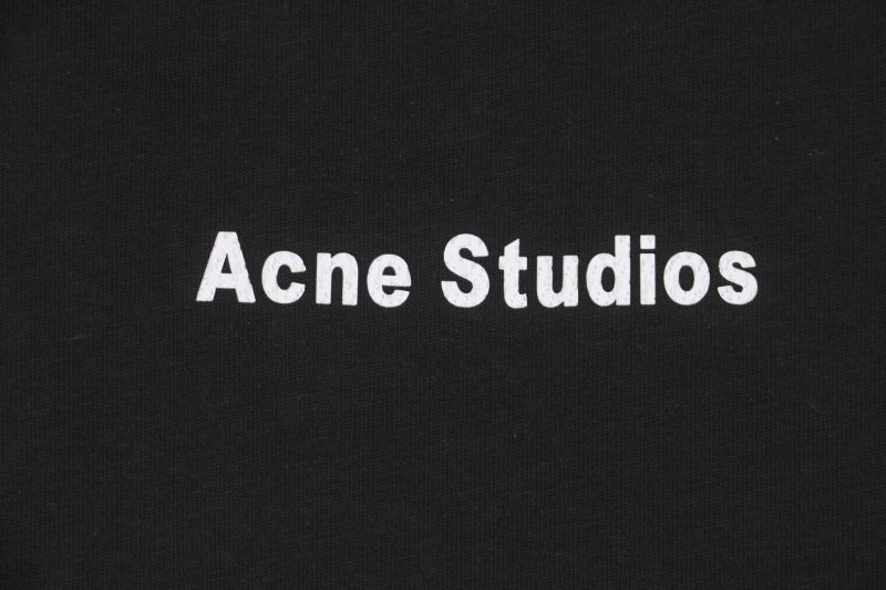 Acne Studios Back 1996 Silicone Letter Print Short-Sleeve Shirt Black - Image 6