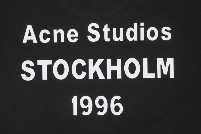 Acne Studios Back 1996 Silicone Letter Print Short-Sleeve Shirt Black - Image 8