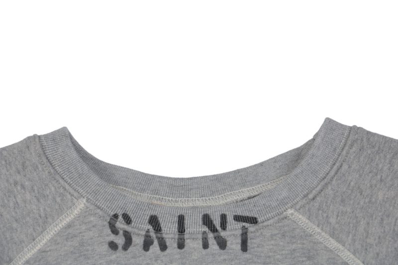 Saint Michael Queen Elizabeth Distressed Print Crewneck Sweatshirt - Image 8