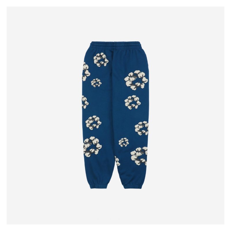 Denim Tears x CPFM Cotton Puff Print Pants Dark Blue - Image 4