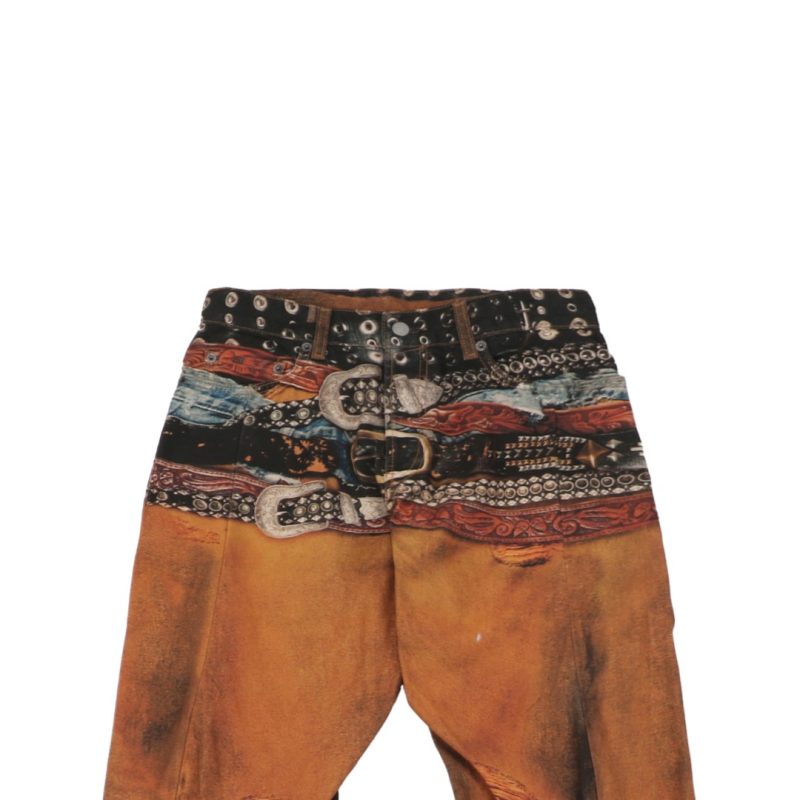 Acne Studios 25SS Multi-Belt Pattern Denim Jeans - Image 3