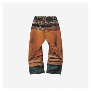 Acne Studios 25SS Multi-Belt Pattern Denim Jeans