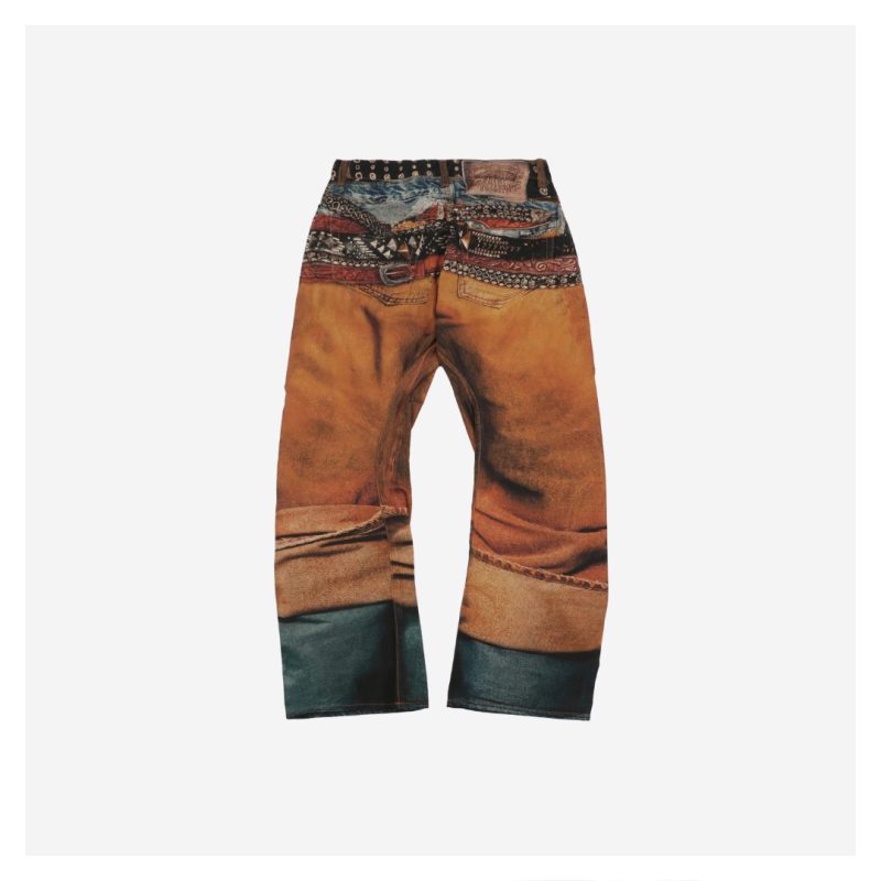 Acne Studios 25SS Multi-Belt Pattern Denim Jeans - Image 2