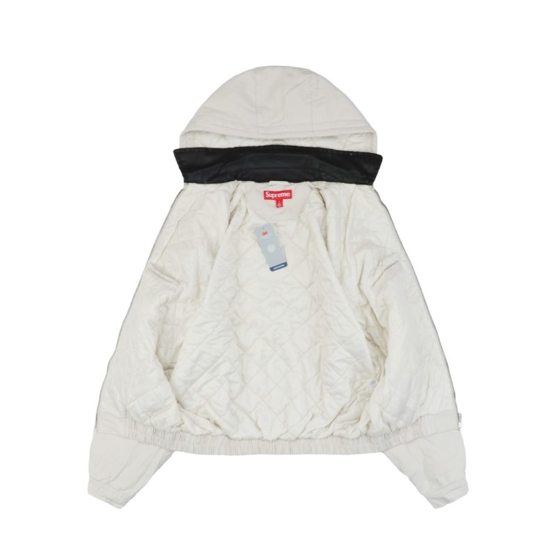 Supreme Small Logo Side Pocket Jacket Grey White - Image 4