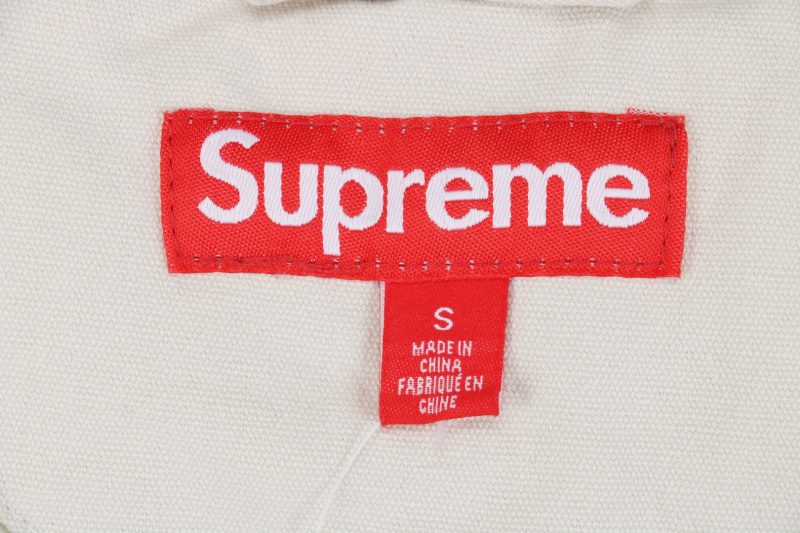 Supreme Small Logo Side Pocket Jacket Grey White - Image 9