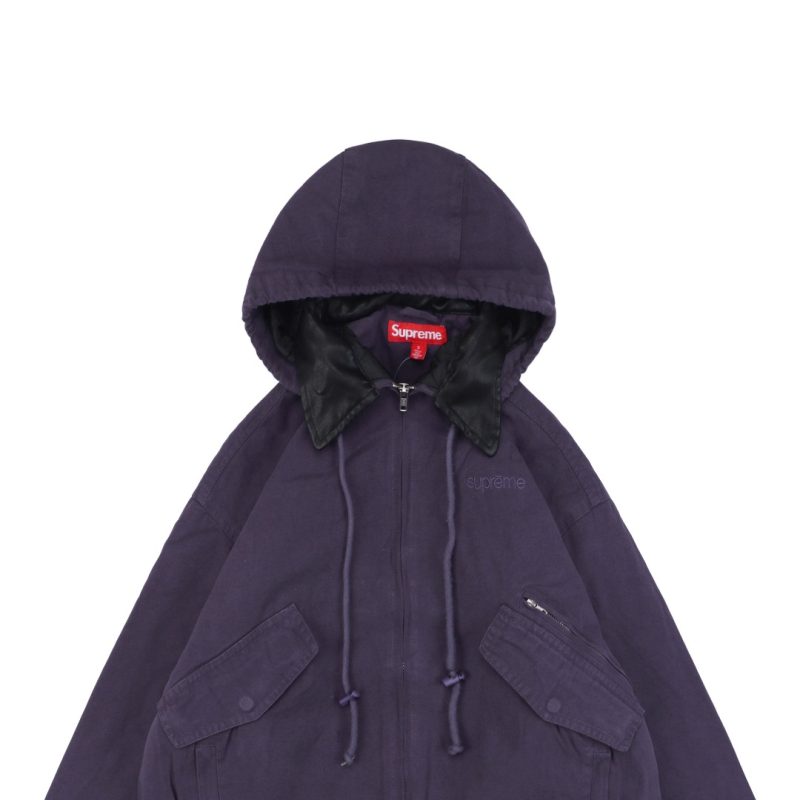 Supreme Small Logo Side Pocket Jacket Dark Purple - Image 2