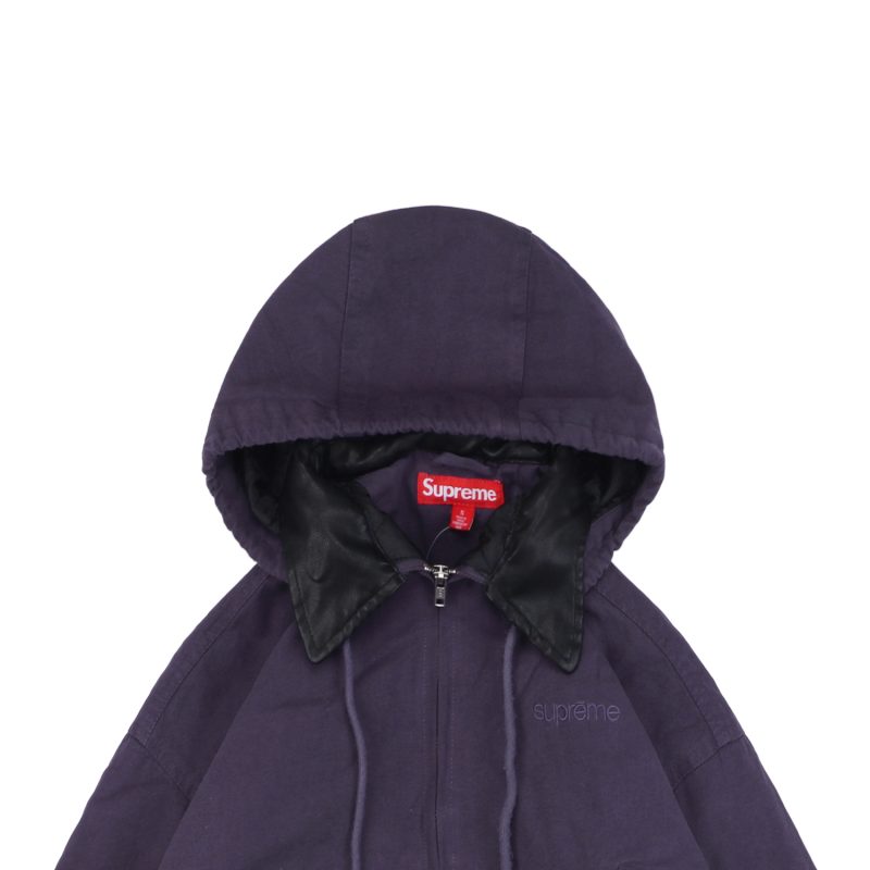 Supreme Small Logo Side Pocket Jacket Dark Purple - Image 3