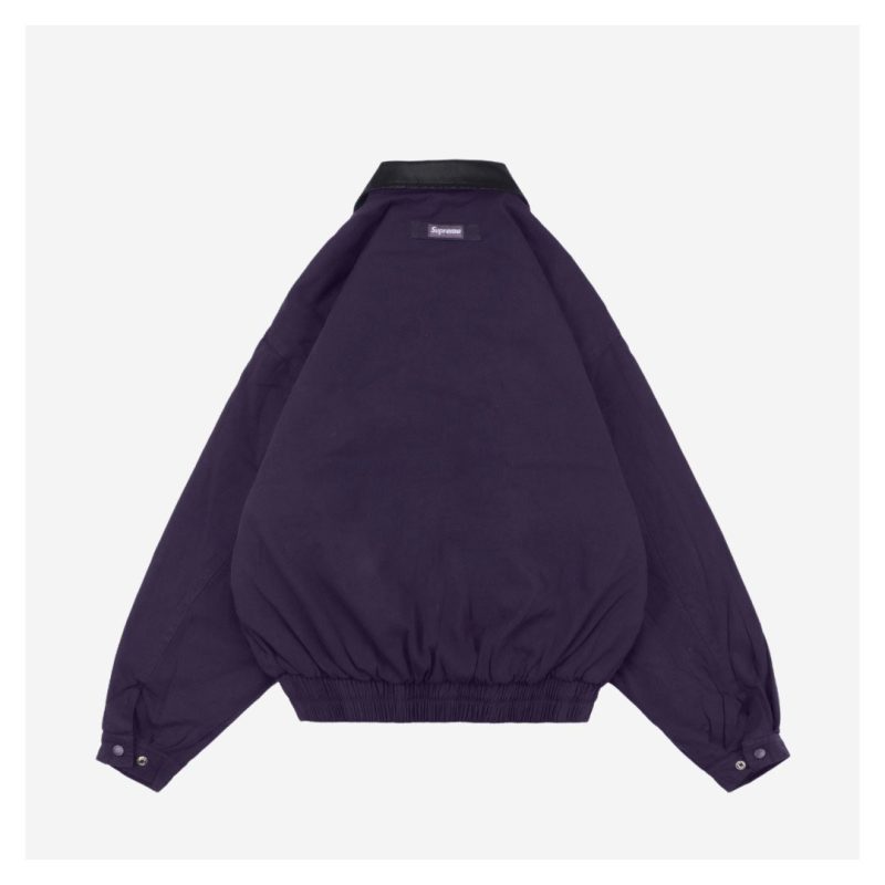 Supreme Small Logo Side Pocket Jacket Dark Purple - Image 4