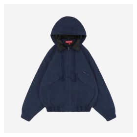 Supreme Small Logo Side Pocket Jacket Dark Blue