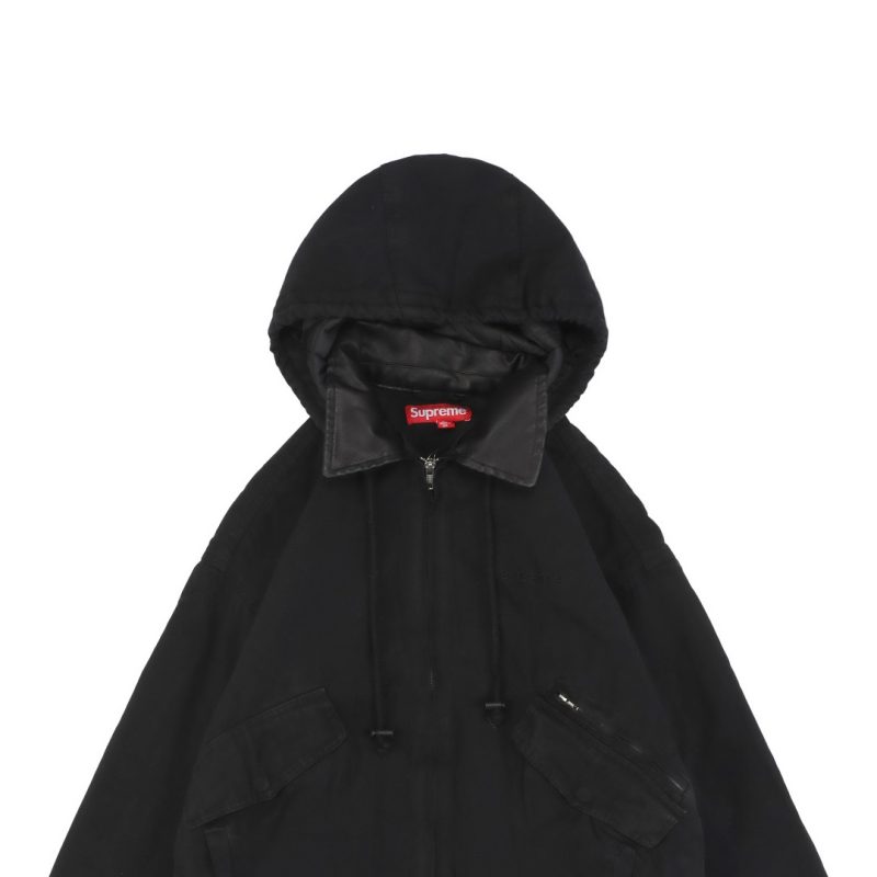 Supreme Small Logo Side Pocket Jacket Black - Image 3