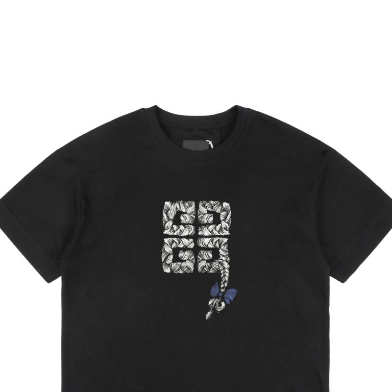 Givenchy Braided 4G Letter Embroidery Short-Sleeve Shirt - Image 2