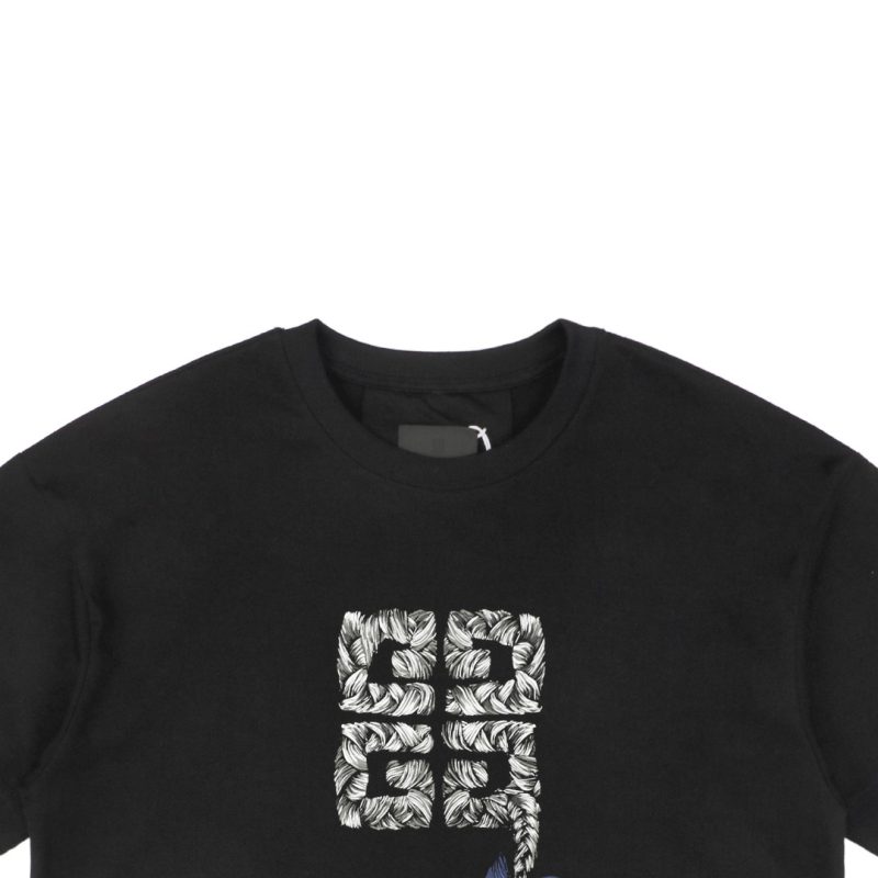 Givenchy Braided 4G Letter Embroidery Short-Sleeve Shirt - Image 3