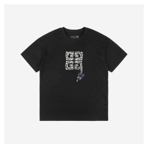 Givenchy Braided 4G Letter Embroidery Short-Sleeve Shirt