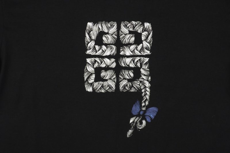 Givenchy Braided 4G Letter Embroidery Short-Sleeve Shirt - Image 6