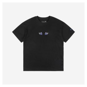 Givenchy Cat Eye Embroidery Short-Sleeve Shirt