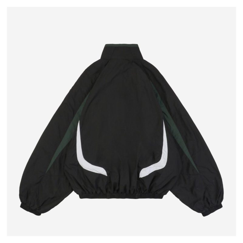 Balenciaga Black, Green, and White Colorblock Jacket - Image 2